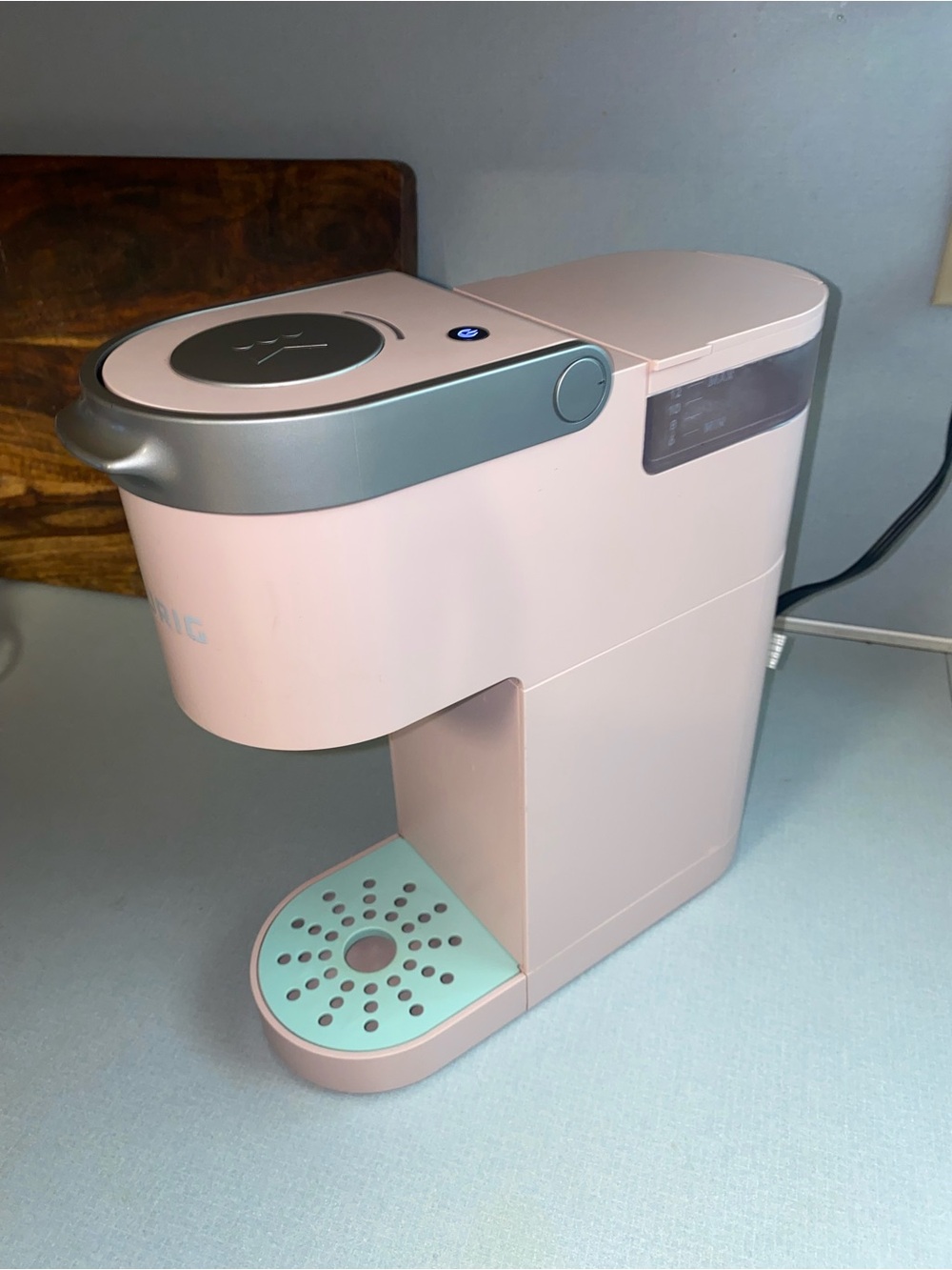 Keurig Pink Coffee Maker with Mint Drip Tray